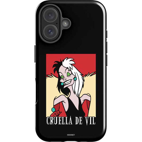 Disney Villains Cruella de Vil iPhone 16 Plus Impact Case